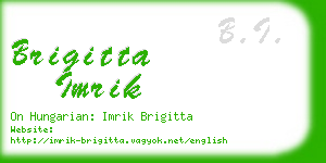 brigitta imrik business card